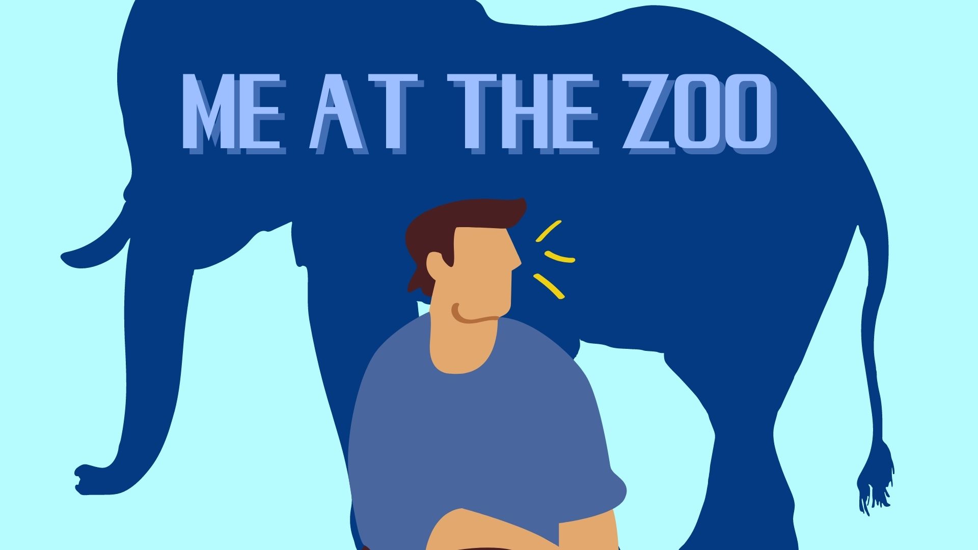 Youtubeで一番最初に投稿された動画。me at the zoo。英語解説。英語和訳。