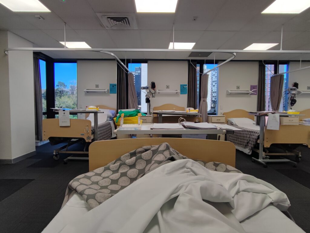 ニュージーランドで治験を受けてみた、クリニカルリサ―チセンター、病室