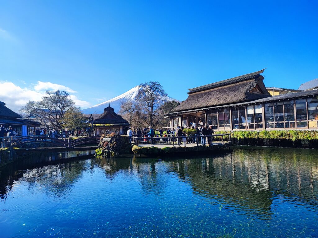 忍野八海 晴天の日 綺麗な写真が撮れた