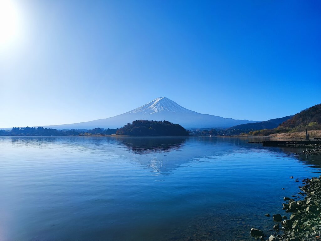 大石公園での富士山