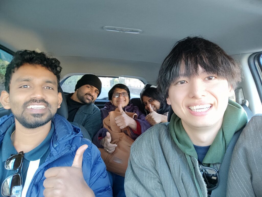 スリランカからのゲスト 家族で楽しんでくれました